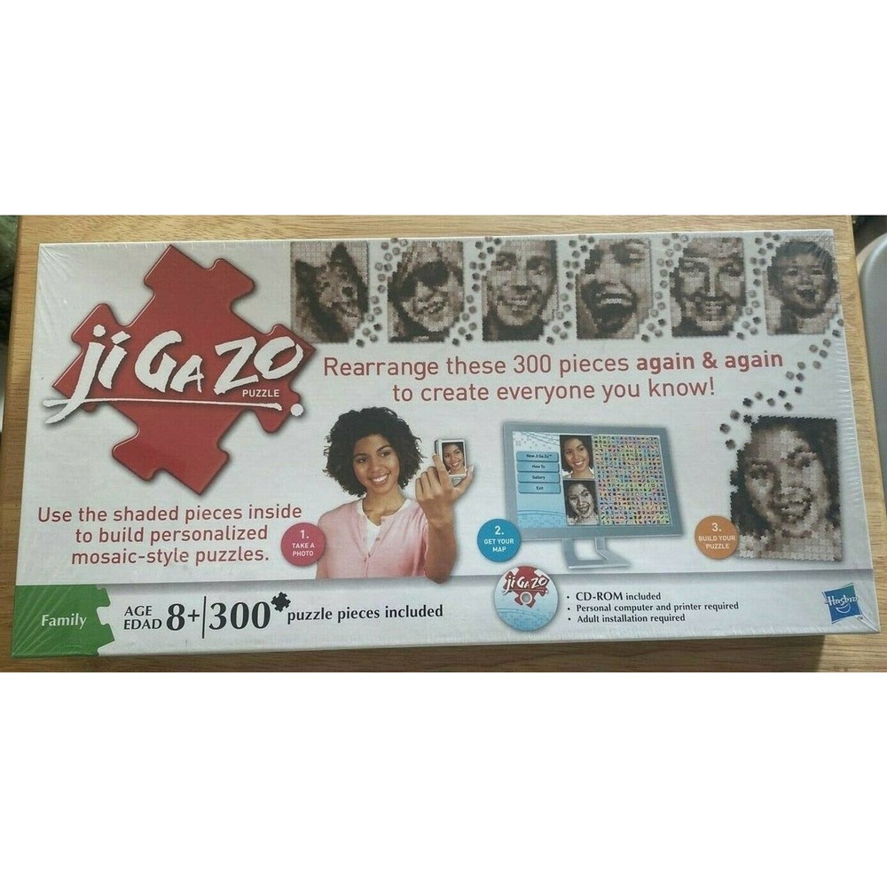Hasbro Jigazo 300 Piece Puzzle Turn Your Family And Friends Into Family Fun 2010